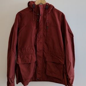 Men's Uniqlo Rain Parka - Burnt Red - Size M